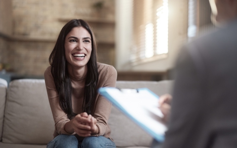 young woman in treatment for alcoholism